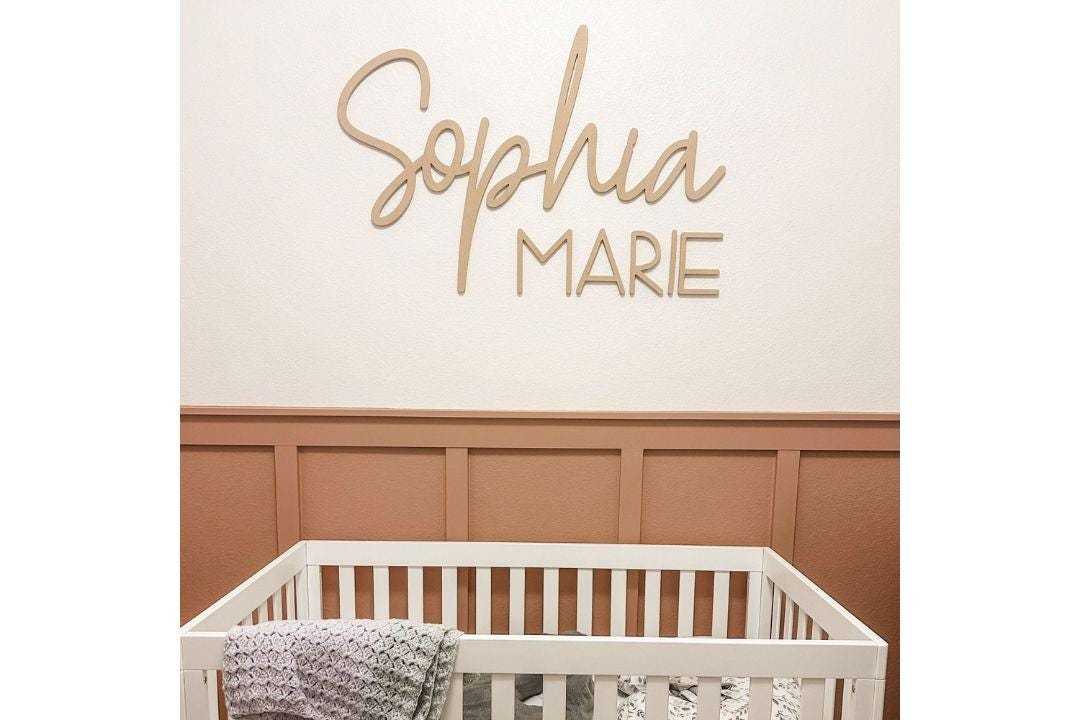 Custom Wood Baby Name Sign | Letter Wall Art | Kids Room Art | Wall Art ...