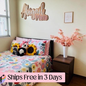 nursery name sign | name sign | baby name sign | name sign for nursery girl | wooden name sign | nursery decor | custom name sign