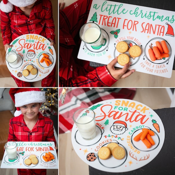 Cookie Tray for Santa, Personalized Cookie Tray, Cookies for Santa