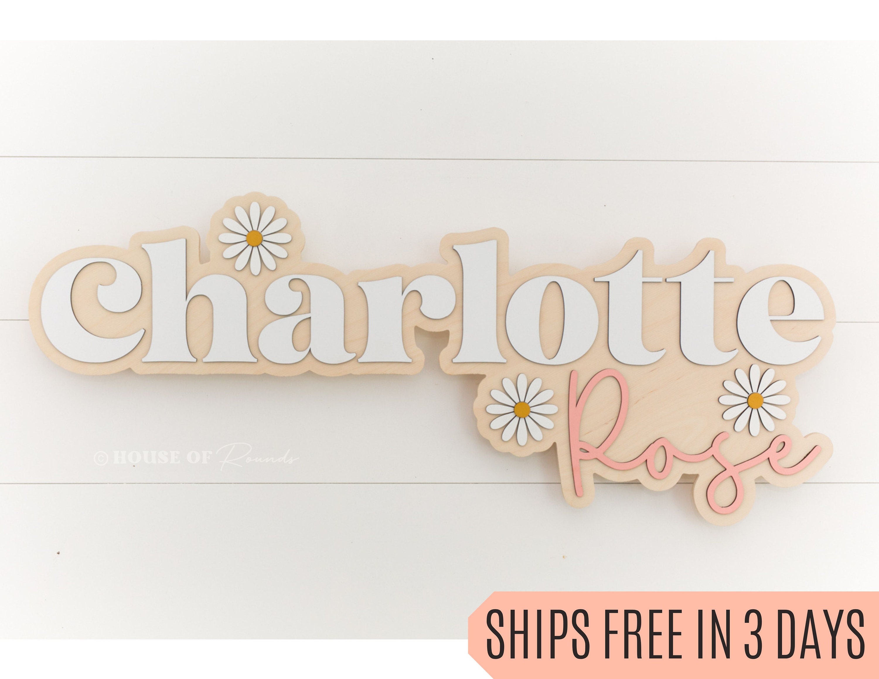 Name Sign Girl Rustic Rectangular Custom Wood Name Sign Boho Name Sign Girls Name Sign - Etsy