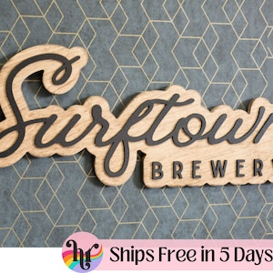 Custom Wood Sign | Business Wood Sign | Business Logo | Custom Business Sign | Restaurant wood sign |  Bar wood sign | New Business gift