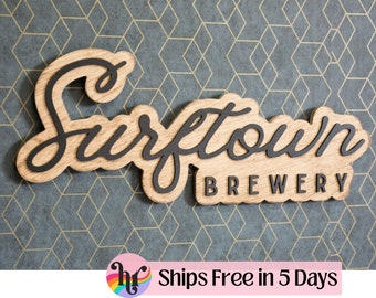 Custom Wood Sign | Business Wood Sign | Business Logo | Custom Business Sign | Restaurant wood sign |  Bar wood sign | New Business gift