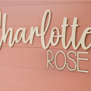 Custom Wood Baby Name Sign | Letter Wall Art | Kids Room Art | Wall Art for Nursery | Baby Name Sign | Kids Room Decor | Wooden Sign | Boho