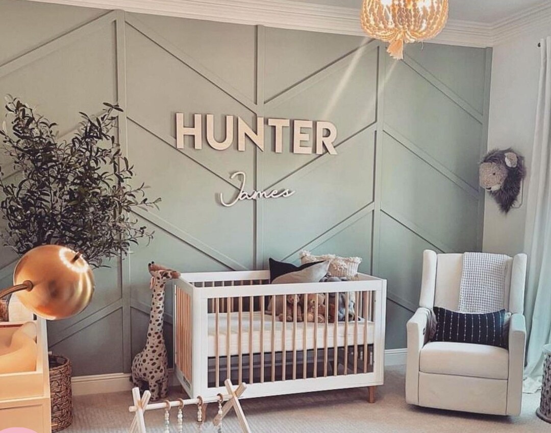 Custom Wood Baby Name Sign | Letter Wall Art | Kids Room Art | Wall Art ...