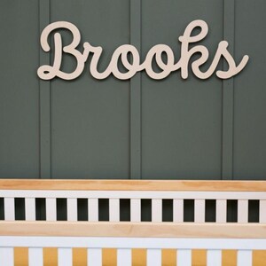 Custom wood name sign for nursery girl, boy, over crib sign, baby name sign, family name sign, custom name sign, wooden sign, boho nursery