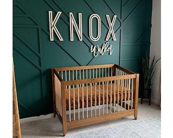 Custom Wood Baby Name Sign | Letter Wall Art | Kids Room Art | Wall Art for Nursery | Baby Name Sign | Kids Room Decor | Wooden Sign | Boho