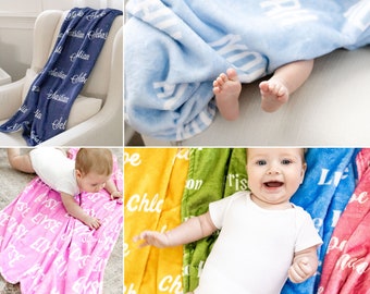 Nursery blanket - Custom blanket for kids | Baby Shower Gift | Personalized baby blanket | Baby name blanket | Kids custom blanket