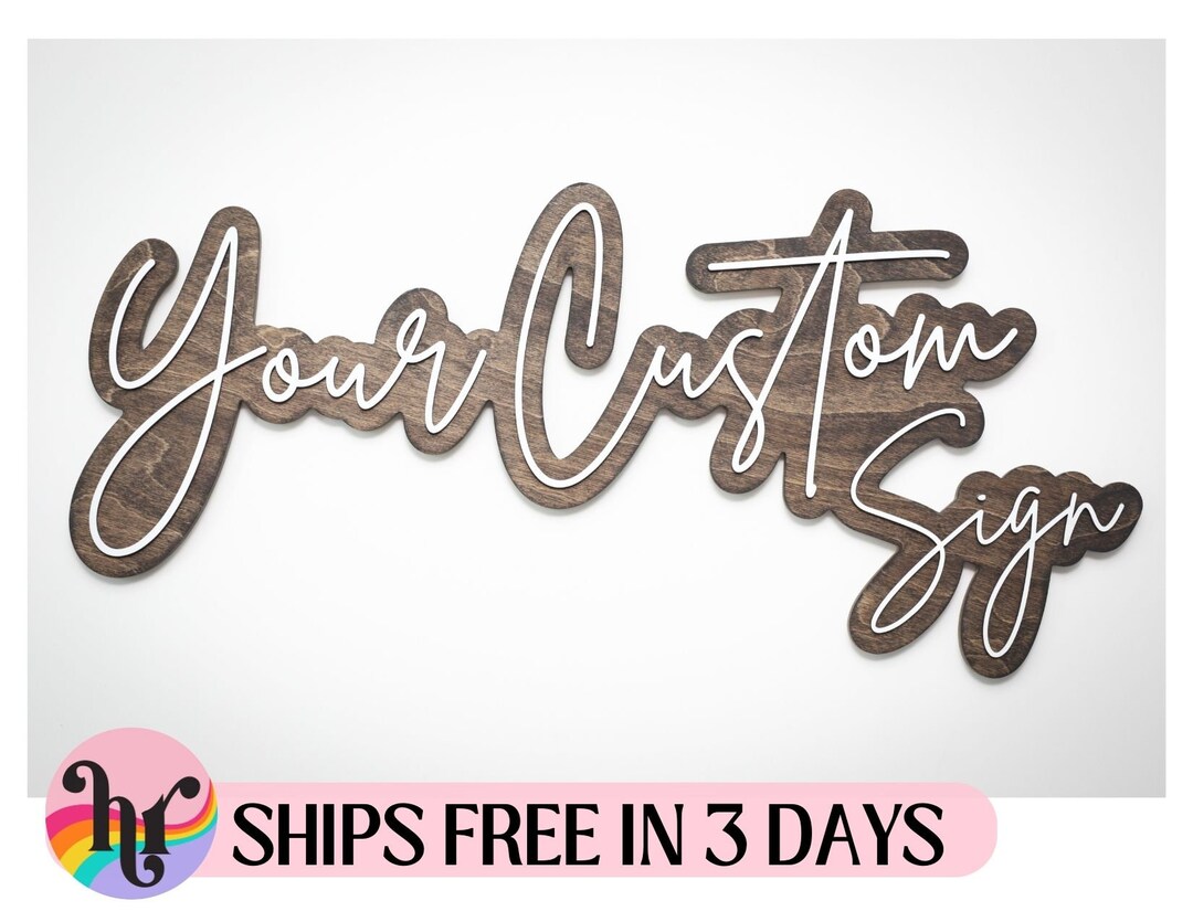 Custom Wood Sign Business Wood Sign Business Logo Custom Business Sign