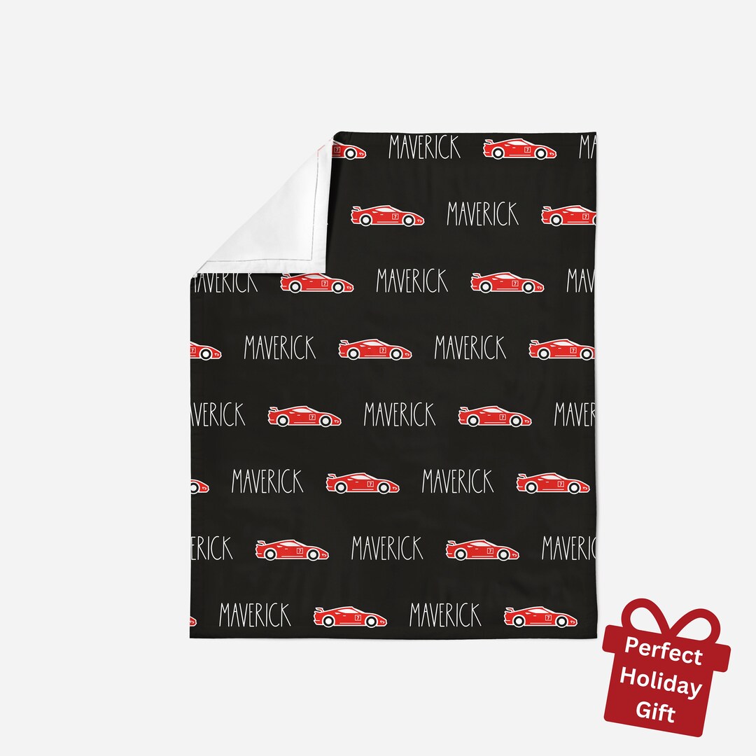 Custom Race Car Blanket for Kids Baby Blanket for Boy Baby Etsy