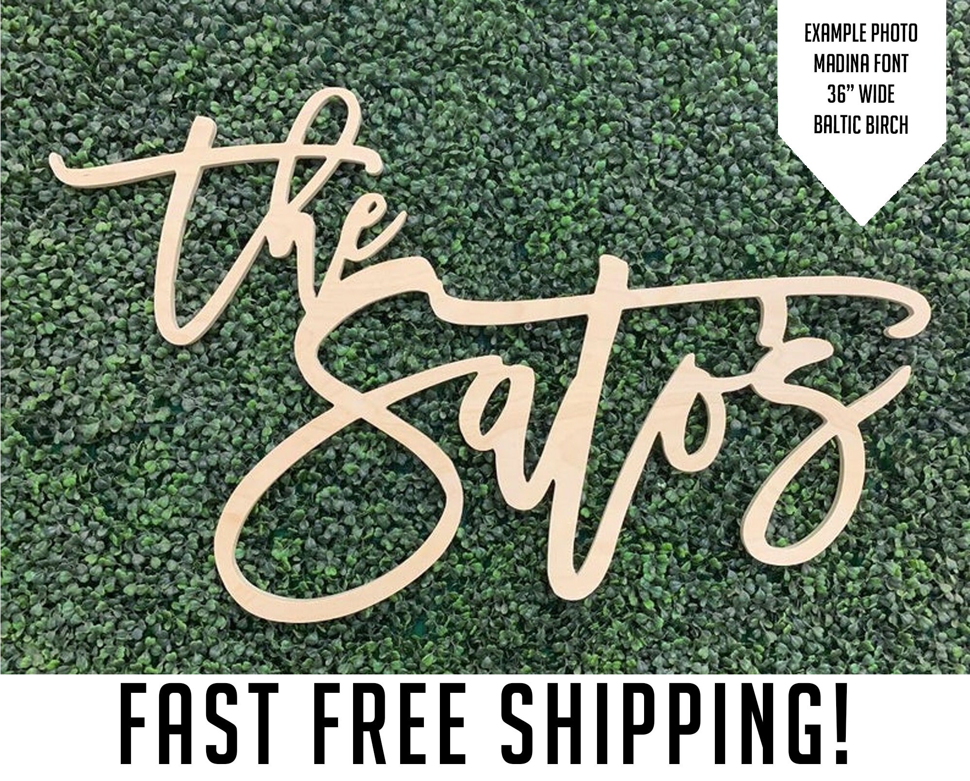 Family name sign wood name sign wedding backdrop wedding decor last name sign rustic wedding Garden Wedding