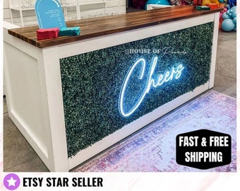 Cheers neon sign, neon name sign,wedding backdrop,wedding decor basement sign,neon wedding sign, custom neon sign,wedding bar sign, man cave