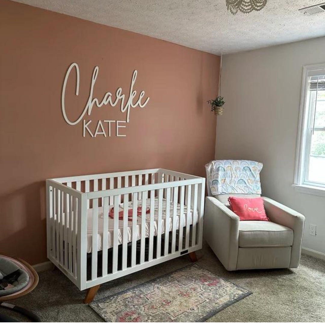 Custom Wood Baby Name Sign | Letter Wall Art | Kids Room Art | Wall Art ...