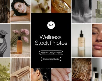 Wellness Stock Images | Social Media Content | Faceless Digital Marketing Skincare Photo Bundle
