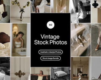 Paquete de fotos de archivo de estilo vintage / 80 imágenes de estilo de vida lujoso de la vieja aristocracia (descarga en PDF)