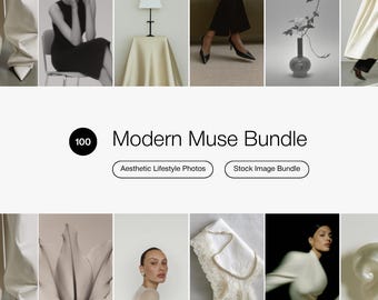 Imágenes para paneles de inspiración de Modern Muse / Recursos de marca de lujo / Kit de identidad de marca / Recursos creativos para diseñadores