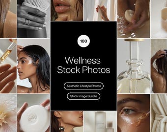 Wellness Stock Images: Beauty, Skincare, Makeup Branding (Digital Download)