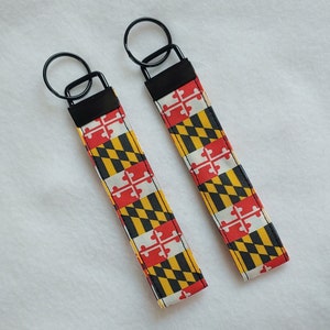 Maryland flag keychain/ Maryland flag keyfob/ Maryland flag accessory/ gift for him/ gift for her/ Maryland flag/ Maryland gift