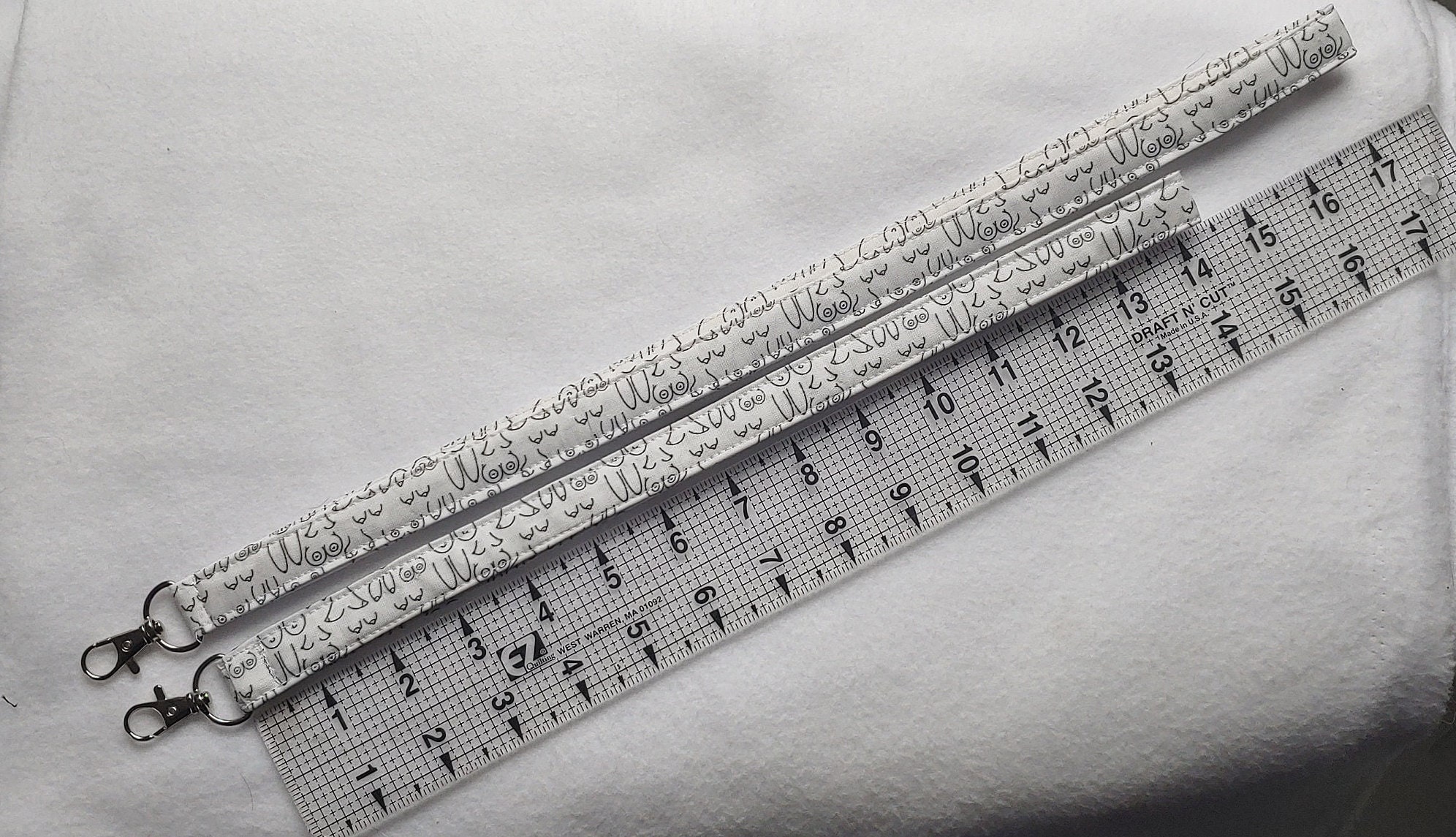 Boob Lanyard, Boob ID Badge Holder, Boob Long Keychain, Itty Bitty