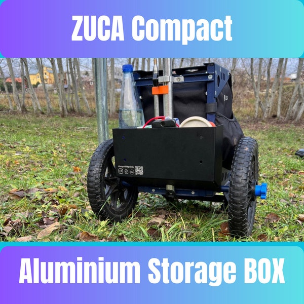 Boîte de transport pliable en aluminium Zuca Compact, bouteille d'eau, rangement pour objets étranges