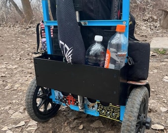 Zuca EZ cart aluminum storage box, bottle holder upgrade 420x190x90 Box size