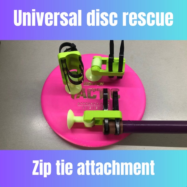 Disc golf disc rescue retriever with suction cup