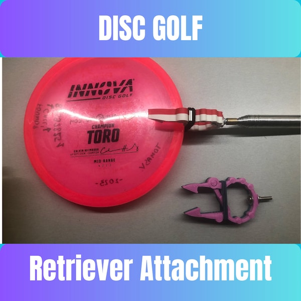 Gecko disc golf retriever (without telescope stick) 3d printed