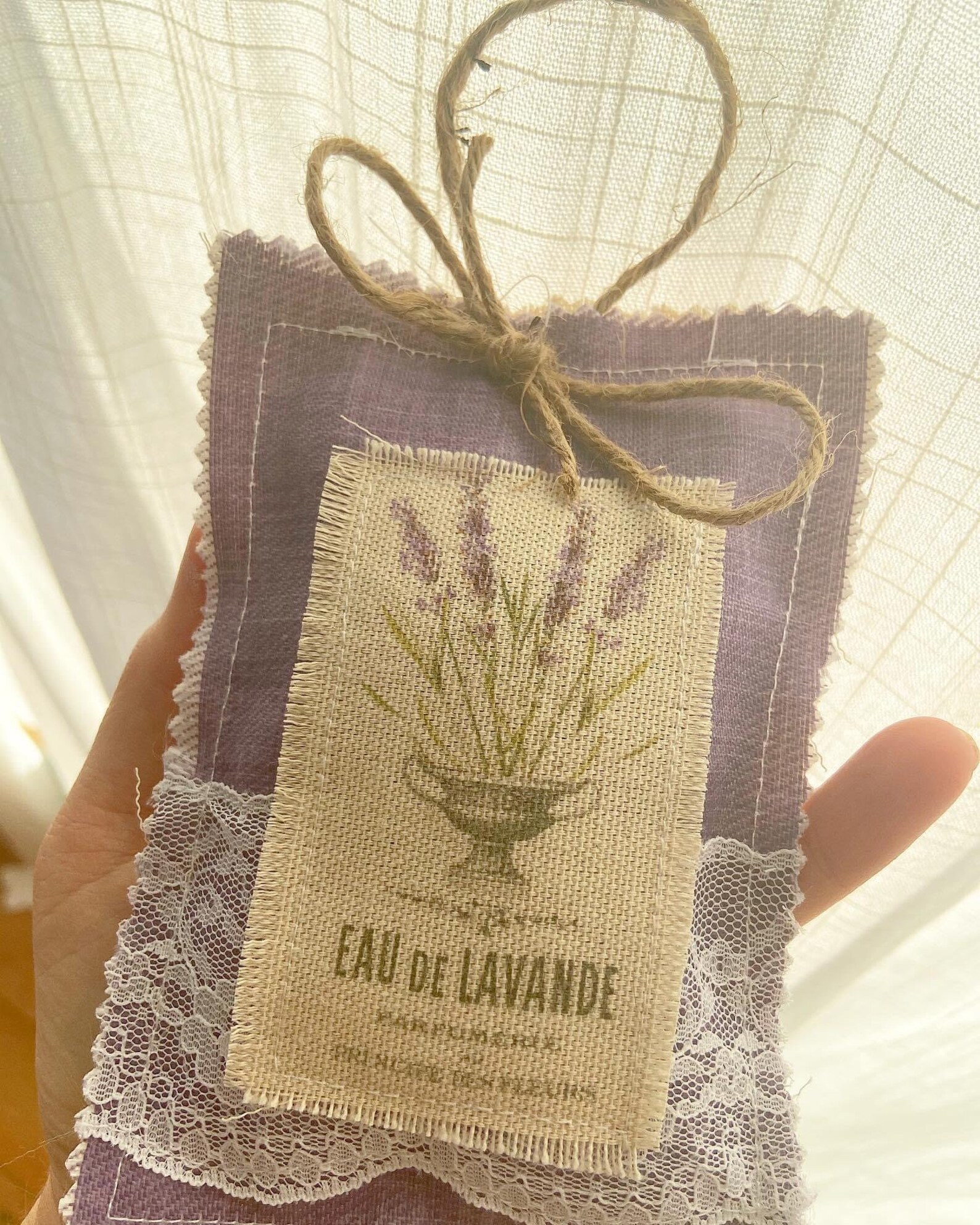 Lavender sachets bags / organic and rustic gift bags / sleep Etsy