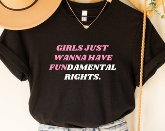 Women’s Rights Shirt Women’s Rights Pro Roe Roe V Wade Reproductive Rights Fundamental Rights Gift for Her Kleding Meisjeskleding Tops & T-shirts T-shirts T-shirts met print 