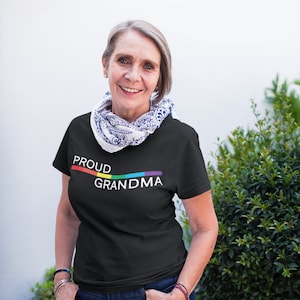Proud Grandma T-Shirt, Ally T-shirt, Ally Shirt, Pride Shirt for Women, Free Mom Hugs, Love is Love Shirt, Pride Shirt, Pride Tshirt
