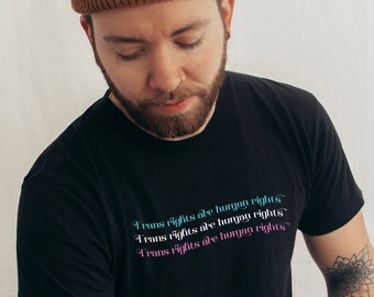 Trans Rechte sind Menschenrecht Shirt - Pride Ally T-Shirt