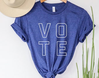 Vote Shirt, Vote Blue, 2024 Election, Biden Harris, Anti-Trump, Unisex Triblend Soft T-Shirt