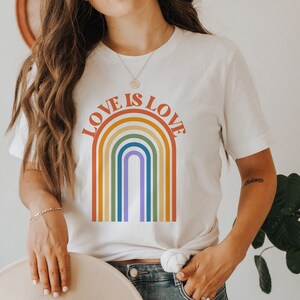 Love is Love Shirt | LGBTQ Pride | Ally Shirt | Rainbow Shirt | Pride Shirts Women | Lesbian Pride Shirt | Bi Pride Shirts