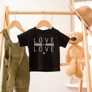 Love is Love, Pride Parade Shirt for Baby, Baby Shower Gift for two moms, Baby shower gift for two dads, Gay pride shirt for kids, LGBT Ally