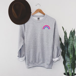 Sweat-shirt arc-en-ciel Bi Pride : cadeau pour l'égalité LGBTQ