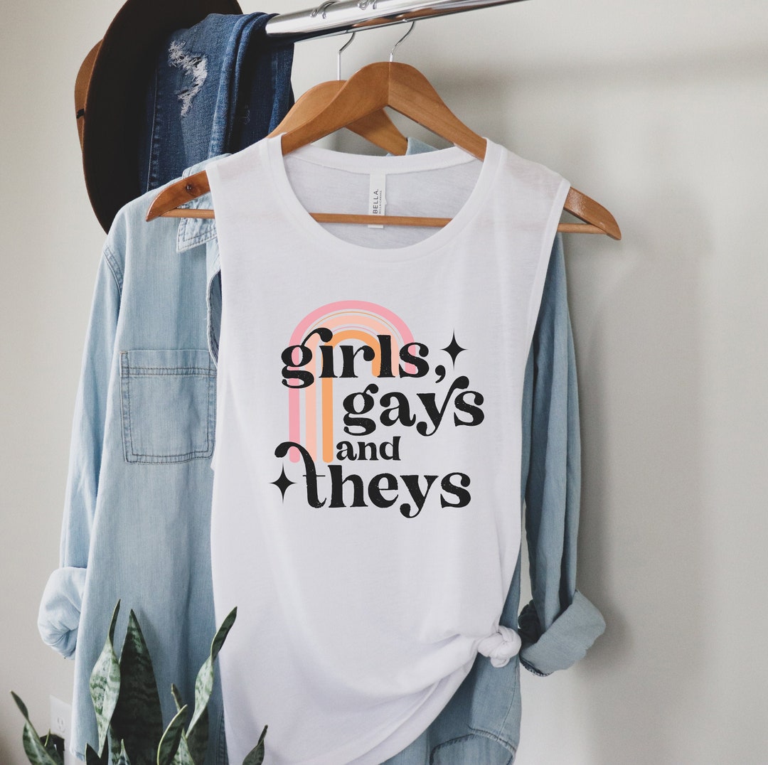 Girls Gays Theys Girls Gays and Theys Pride Shirt Women - Etsy