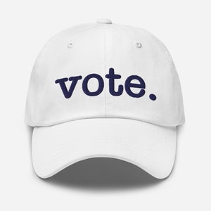 Vote Vote Blue, Vote Hat, Vote Blue 2024, 2024 Election, Anti Trump, Joe Biden, Kamala Harris, Votes for women, Classic Dad Hat image 1