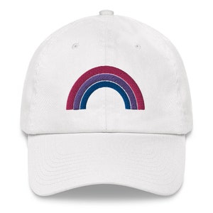 Bi Pride - Bi Rainbow Embroidered Hat, Bisexual Pride, Bisexual, Bi Pride Hat, Bi Pride Gear, Hat for Pride Festival, Bisexual Rainbow