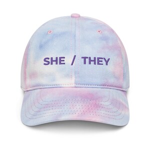 She They Pronouns | Gender Pronouns | Pride Hat | Pride Dad Hat | Love is Love Hat |