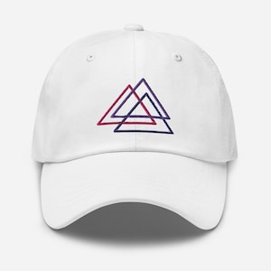 Bi Pride Hat | Bi Triangle Pride Hat | Bi Pride | Pride Hat | Love is Love | Bisexual Pride | LGBTQ Hat | Gay Pride Shirt
