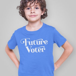 Future Voter Youth T Shirt, Kids political shirt, Vote shirt for kids, Future President Shirt Kids, Biden Harris 2020 Kids Shirt image 1