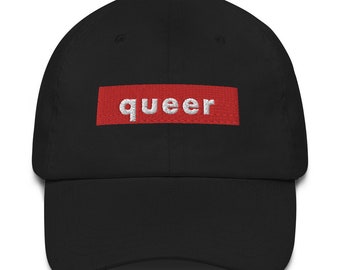 Queer Hat, Dad Hat, Queer Pride, Gay Pride, LGBTQIA Pride, LGBTQ Pride, Pride Gear, Gay Pride Gear, Nonbinary, Trans Pride, Genderqueer