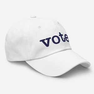 Vote Vote Blue, Vote Hat, Vote Blue 2024, 2024 Election, Anti Trump, Joe Biden, Kamala Harris, Votes for women, Classic Dad Hat image 3