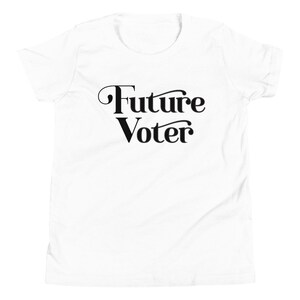 Future Voter Youth T Shirt, Kids political shirt, Vote shirt for kids, Future President Shirt Kids, Biden Harris 2020 Kids Shirt image 2