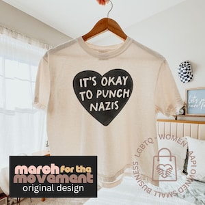 Anti-Fascist Crop Top | Not Neutral Shirt | Feminist Boxy Crop Tee | Activist Clothing | Bold Statement Graphic Tee