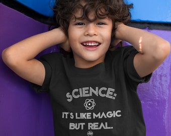 Science Youth TShirt, Science It's Like Magic But Real, Science Tshirt, Climate Change Tshirt, Youth Tshirt, Back to School, Science Kids