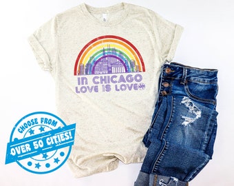 Chicago Pride | Gay Pride Shirt | LGBT Shirt | Pride TShirt | March For The Movement | Pride Shirt | Bi Pride Shirt | Lesbian Shirt