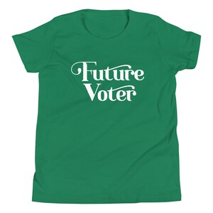 Future Voter Youth T Shirt, Kids political shirt, Vote shirt for kids, Future President Shirt Kids, Biden Harris 2020 Kids Shirt image 3