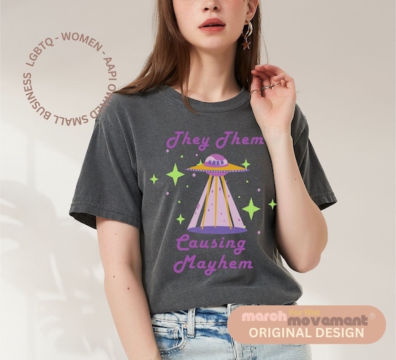 They Them Pronouns Non Binary Gender Lgbtq Tshirt They Them Pronouns Non Binary Gender Lgbtq Tshirt