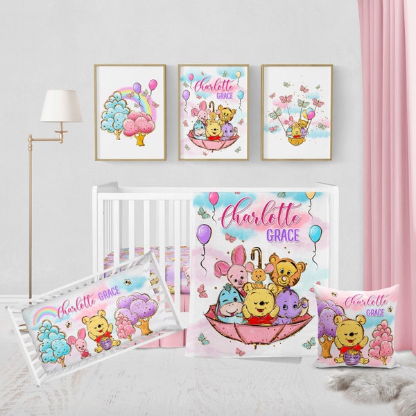 Winnie the Pooh Crib Bedding Etsy