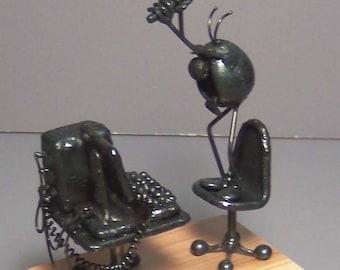 Computer with mallet